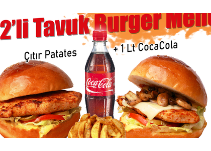 2'li Tavuk Burger Menü